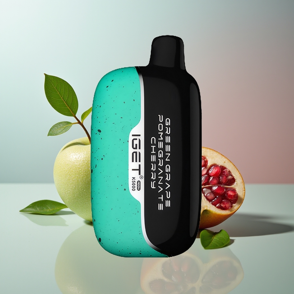 Wholesale Canada IGET Moon K5000 5000 Puffs PC Green Grape Pomegranate Cherry