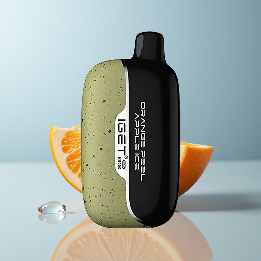 Wholesale Canada IGET Moon K5000 Puffs 5000 Mesh Coil Orange Peel Apple Ice