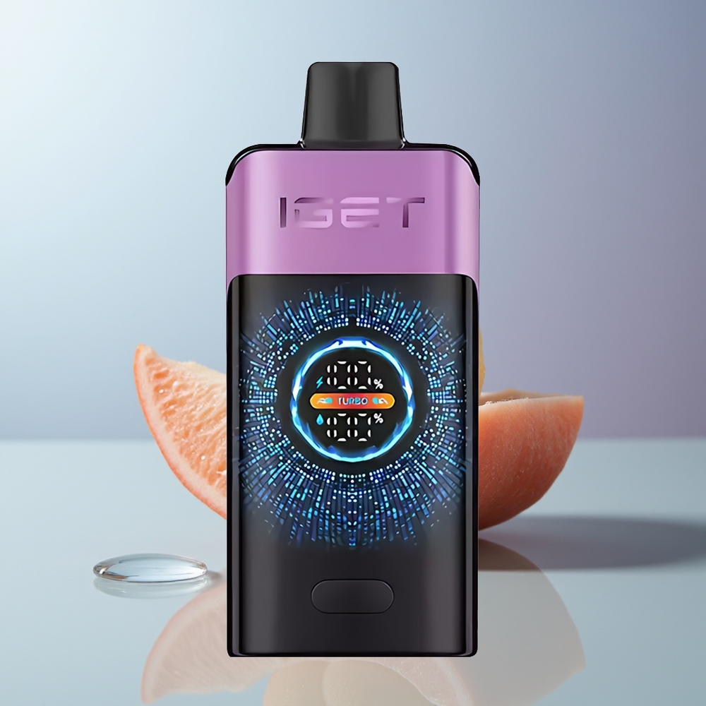 Wholesale Canada IGET ONE 12000 Puffs 2700 mAh Large Curved Color Screen Grape