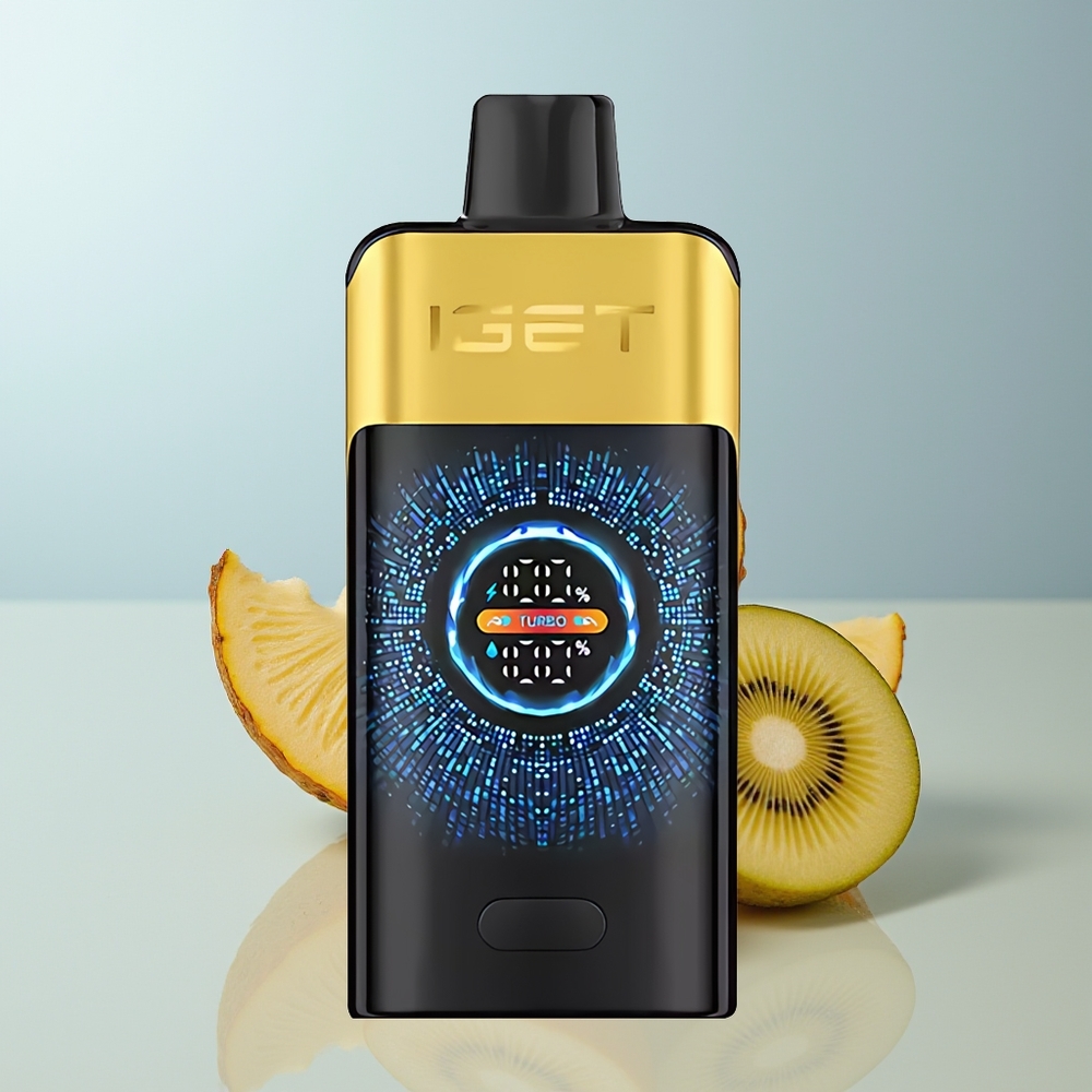 Wholesale Canada IGET ONE 12000 Puffs 2700 mAh Large Curved Color Screen Kiwi Pineapple