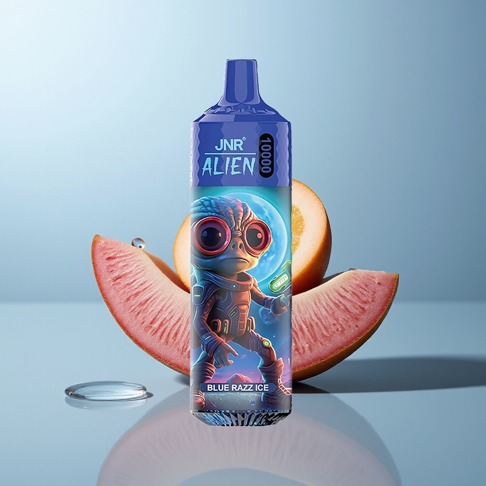Wholesale Canada JNR Alien 10000 Puffs 850mAh LED Blue Razz Ice