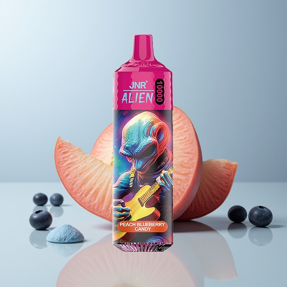 Wholesale Canada JNR Alien 10000 Puffs 850mAh LED Peach Blueberry Candy