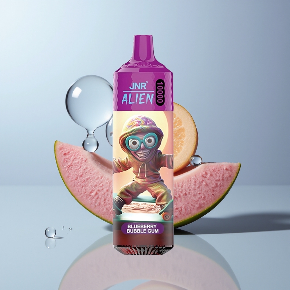 Wholesale Canada JNR Alien 10000 Puffs 850mAh RGB Blueberry Bubble Gum