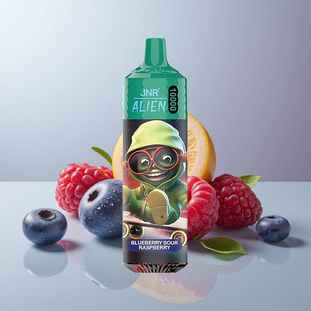 Wholesale Canada JNR Alien 10000 Puffs 850mAh Type-C Blueberry Sour Raspberry