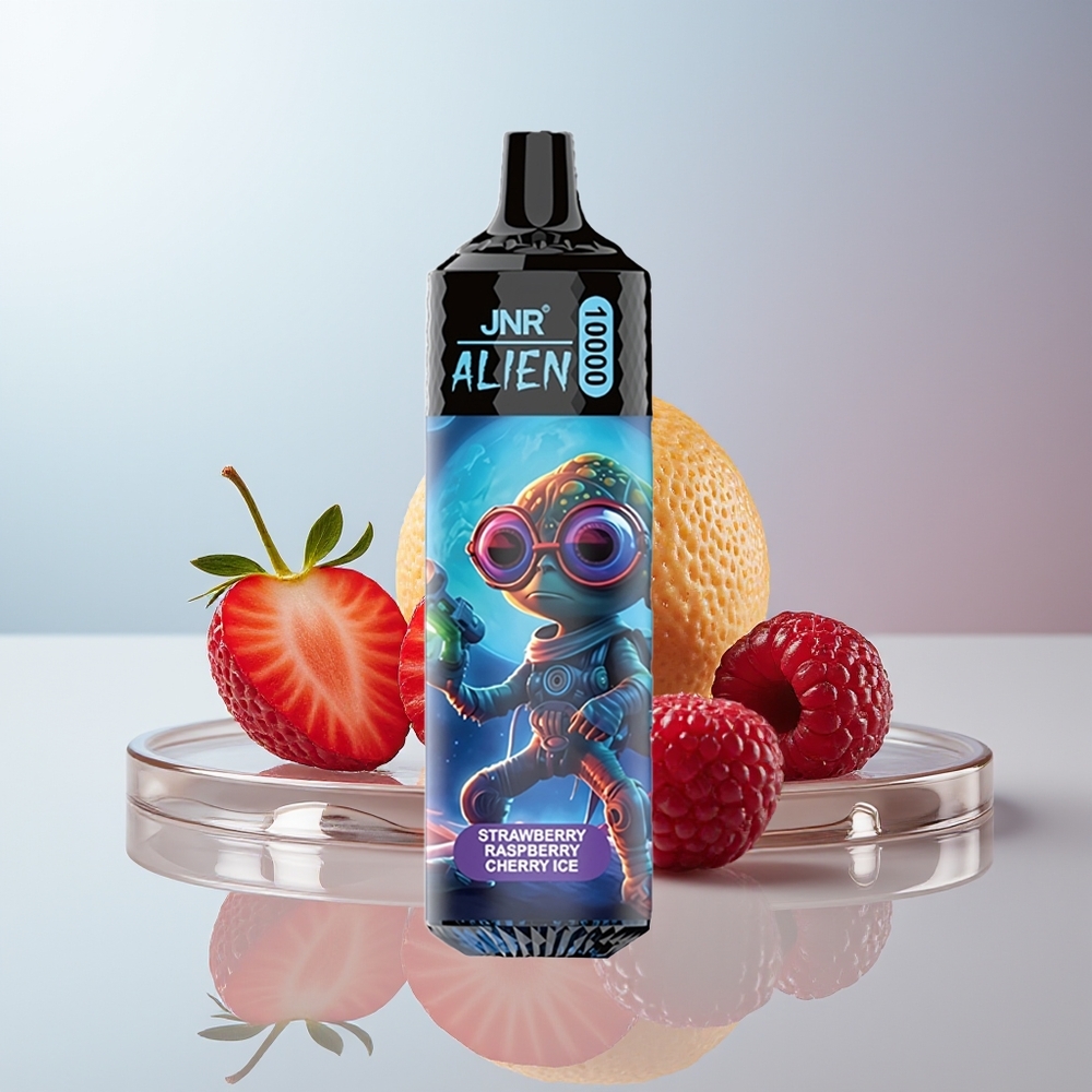 Wholesale Canada JNR Alien 10000 Puffs 850mAh Type-C Strawberry Raspberry Cherry Ice