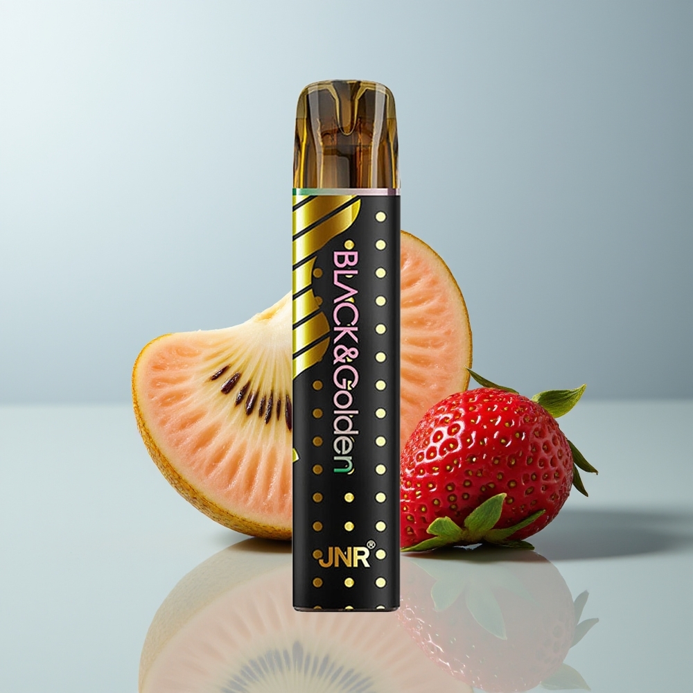 Wholesale Canada JNR BlackGolden 800 Puffs 550mAh Disposable Vape Strawberry Kiwi