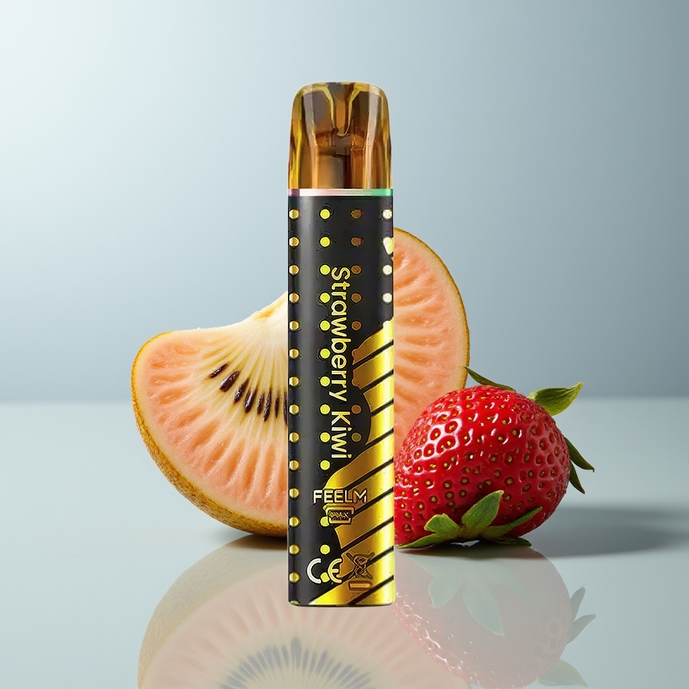 Wholesale Canada JNR BlackGolden 800 Puffs 550mAh Disposable Vape Strawberry Kiwi