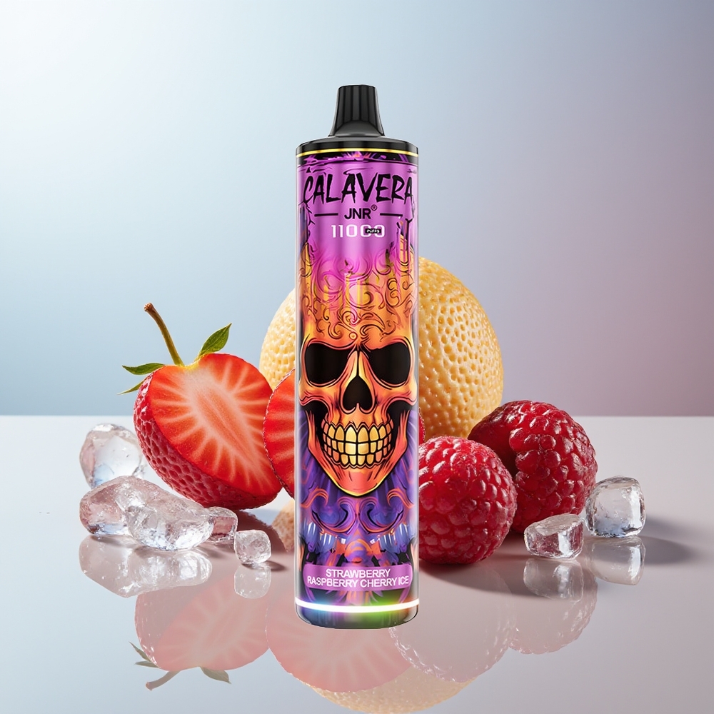 Wholesale Canada JNR Calavera 11000 Puffs 21ml E-Liquid 10ohm Mesh Coil Strawberry Raspberry Cherry Ice