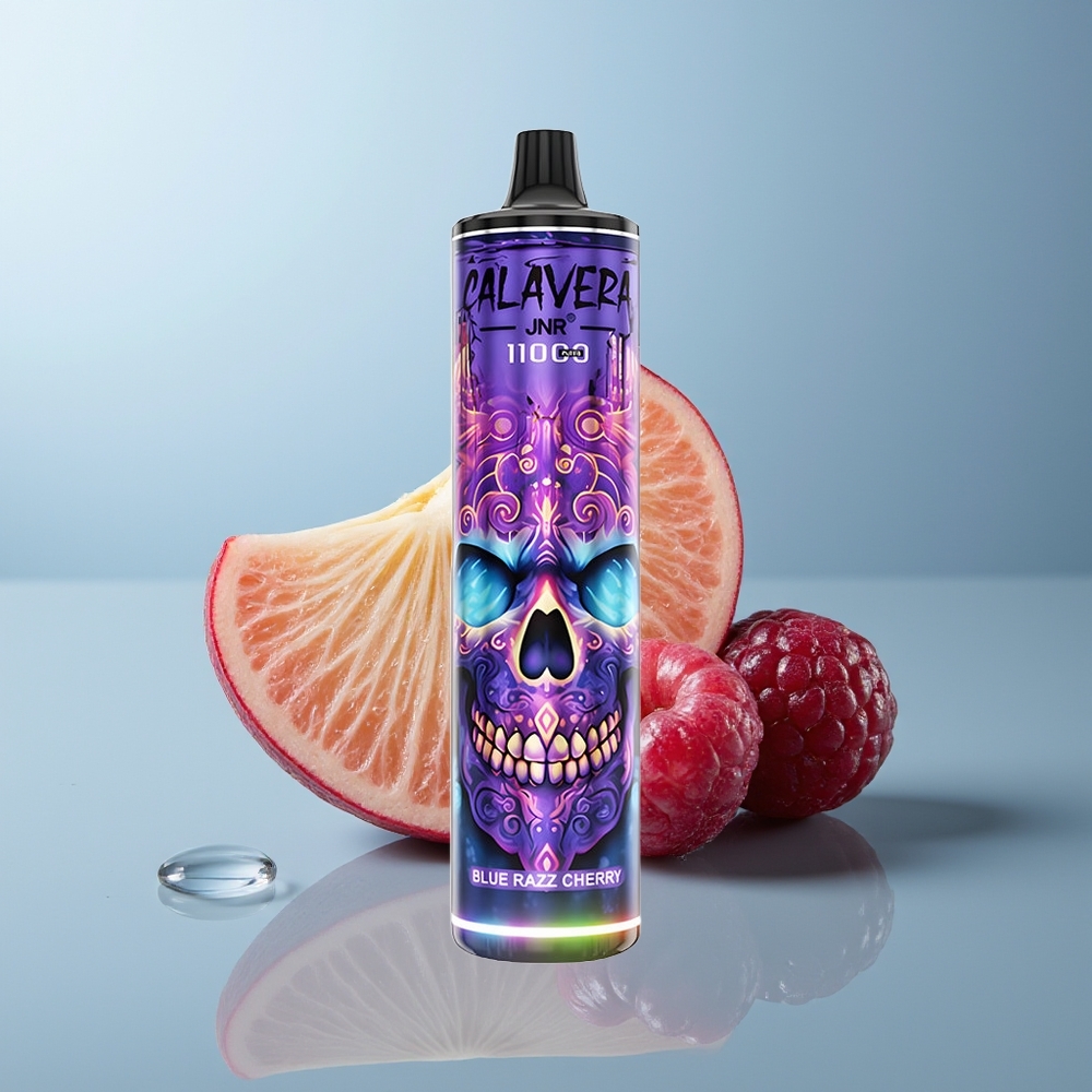 Wholesale Canada JNR Calavera 11000 Puffs Type-C 850mAh Blue Razz Cherry Disposable Vape