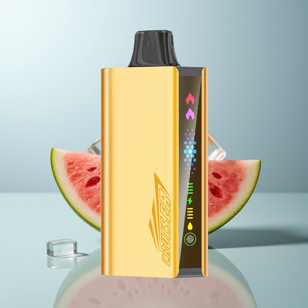 Wholesale Canada JNR Cruiser 12000 Puffs Built-in 3500 mAh Battery Animation Screen Display Watermelon Ice