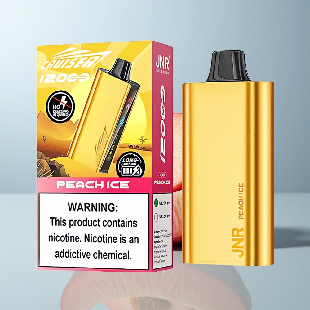 Wholesale Canada JNR Cruiser 12000 Puffs Built-in 3500 mAh Battery Peach Ice