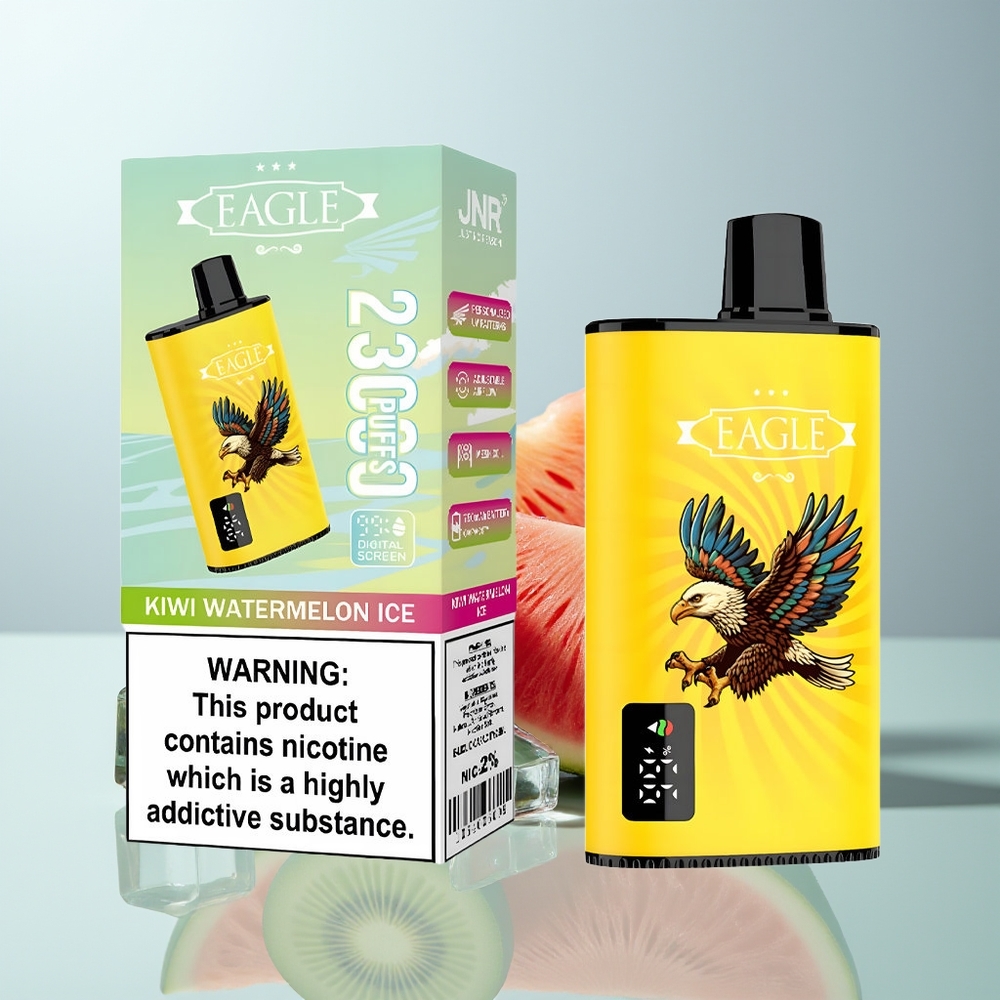 Wholesale Canada JNR EAGLE Smart 23000 Puffs 25ml 2 Kiwi Watermelon Ice Disposable Vape