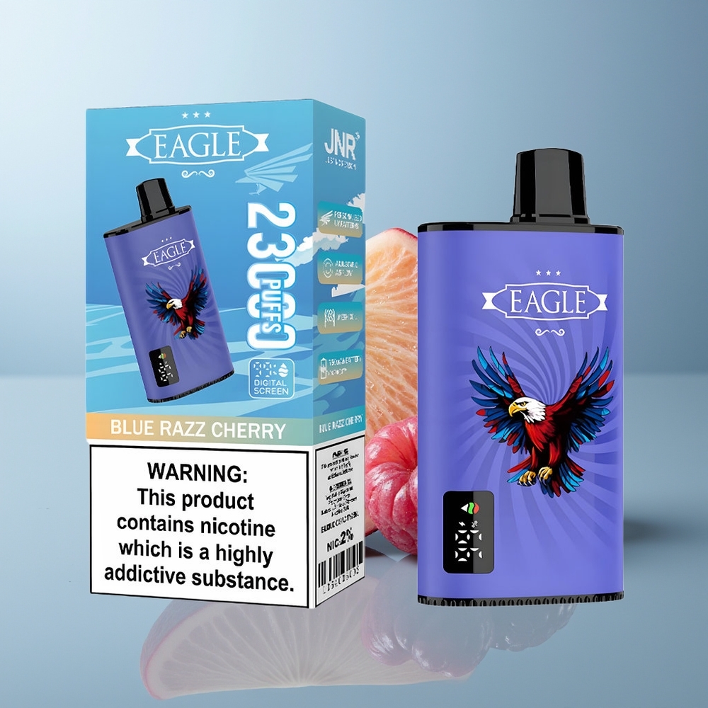 Wholesale Canada JNR EAGLE Smart 23000 Puffs Adjustable Airflow Type-C Blue Razz Cherry