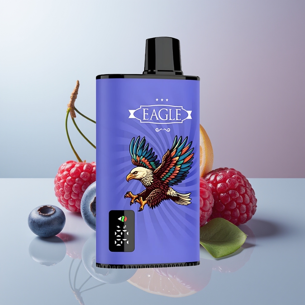 Wholesale Canada JNR EAGLE Smart 23000 Puffs Adjustable Airflow Type-C Charging Blueberry Raspberry Cherry