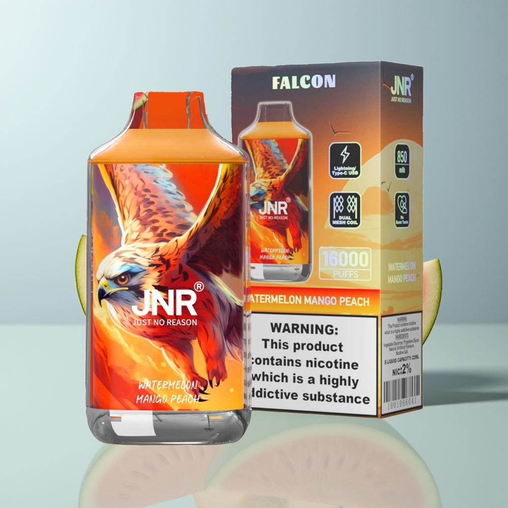 Wholesale Canada JNR Falcon 16000 Puffs 22ml Watermelon Mango Peach