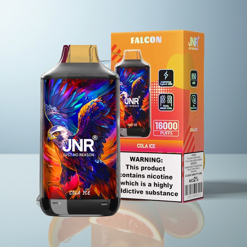 Wholesale Canada JNR Falcon 16000 Puffs Dual Mesh Coil Cola Ice Disposable Vape