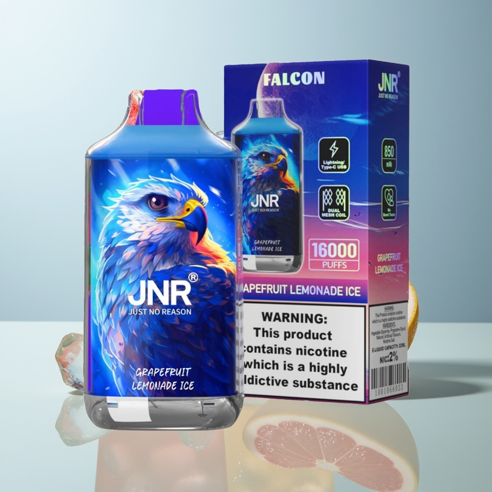 Wholesale Canada JNR Falcon 16000 Puffs Dual Mesh Grapefruit Lemonade Ice