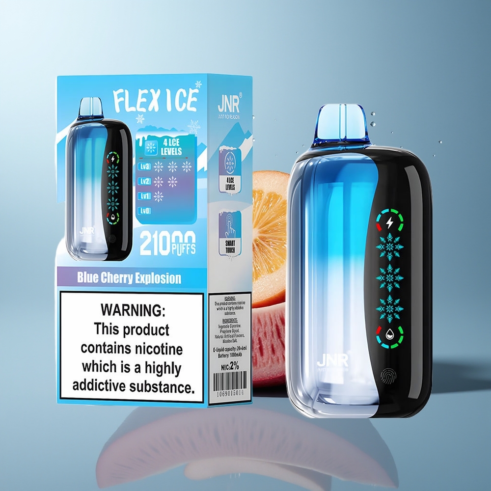 Wholesale Canada JNR Flex Ice 21000 Puffs Adjustable Airflow Blue Cherry Explosion