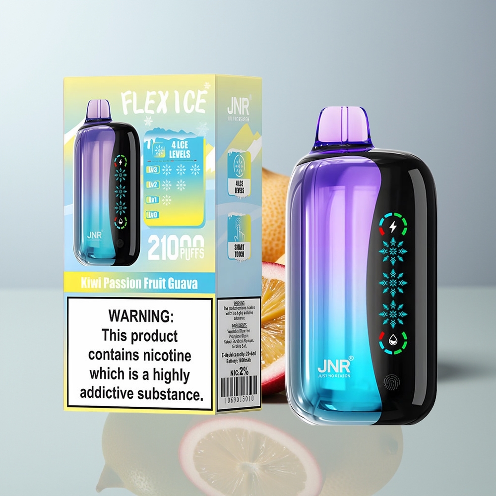 Wholesale Canada JNR Flex Ice 21000 Puffs Ice Adjustable Kiwi Passion Fruit Guava
