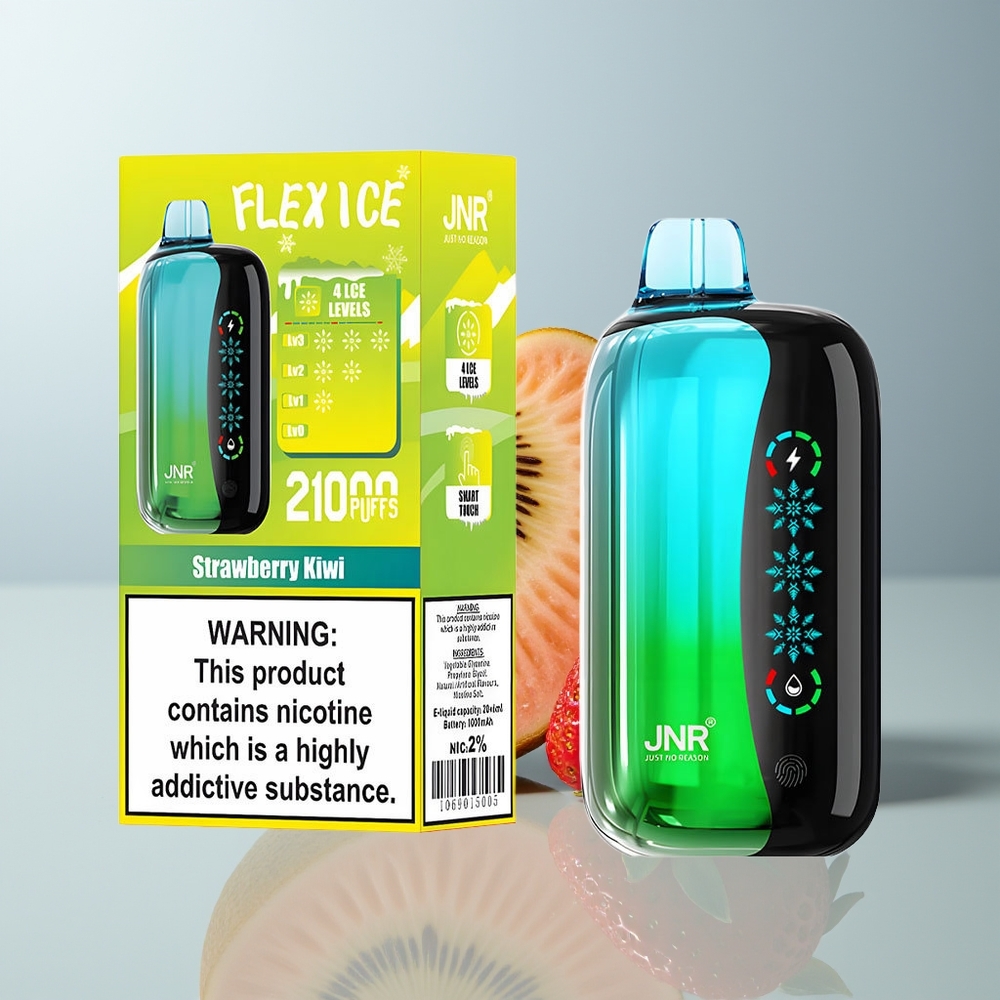 Wholesale Canada JNR Flex Ice 21000 Puffs Ice Adjustable Strawberry Kiwi Disposable Vape