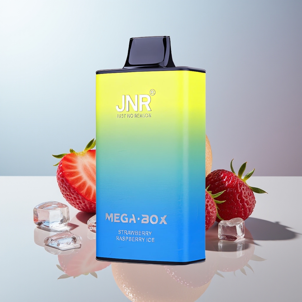Wholesale Canada JNR Mega Box 25000 Puffs 30ml Dual Mesh Strawberry Raspberry Ice Disposable Vape