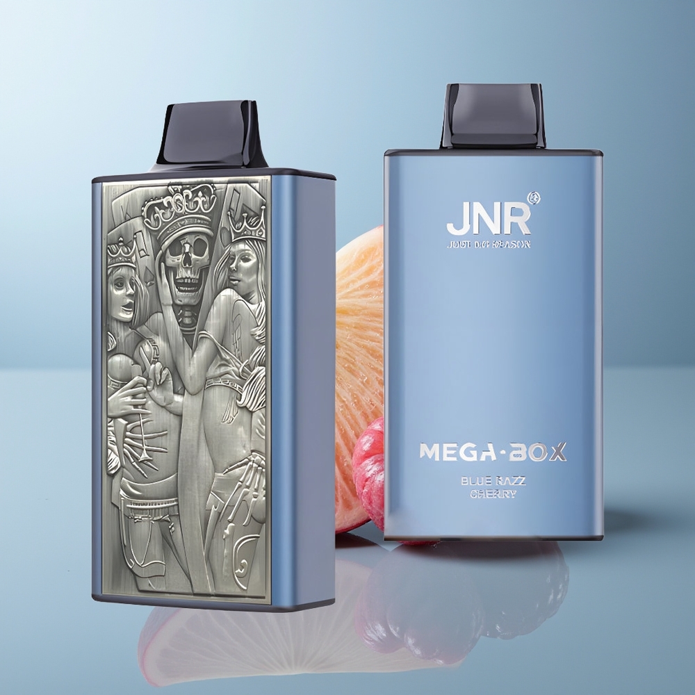 Wholesale Canada JNR Mega Box 25000 Puffs 30ml E-liquid Blue Razz Cherry