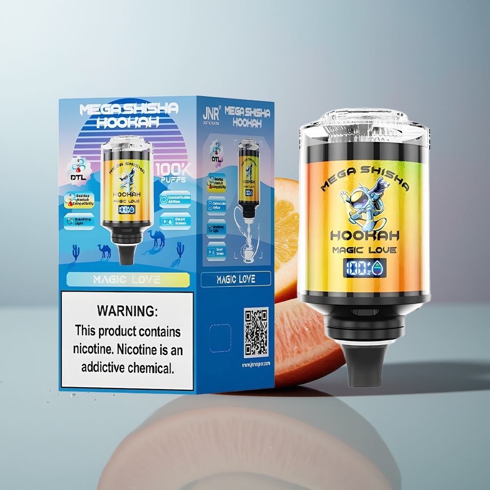 Wholesale Canada JNR Mega Shisha Hookah 100K 2200mAh Desktop Compatibility Magic Love