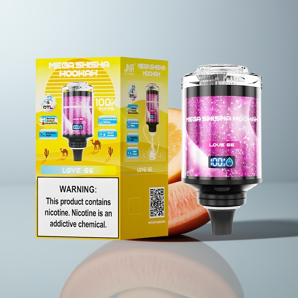 Wholesale Canada JNR Mega Shisha Hookah 100K Desktop Compatibility 2200mAh Love 66
