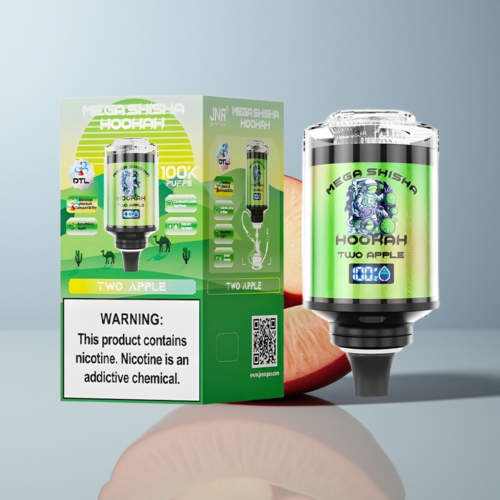 Wholesale Canada JNR Mega Shisha Hookah 100K Desktop Compatibility 2200mAh Two Apple