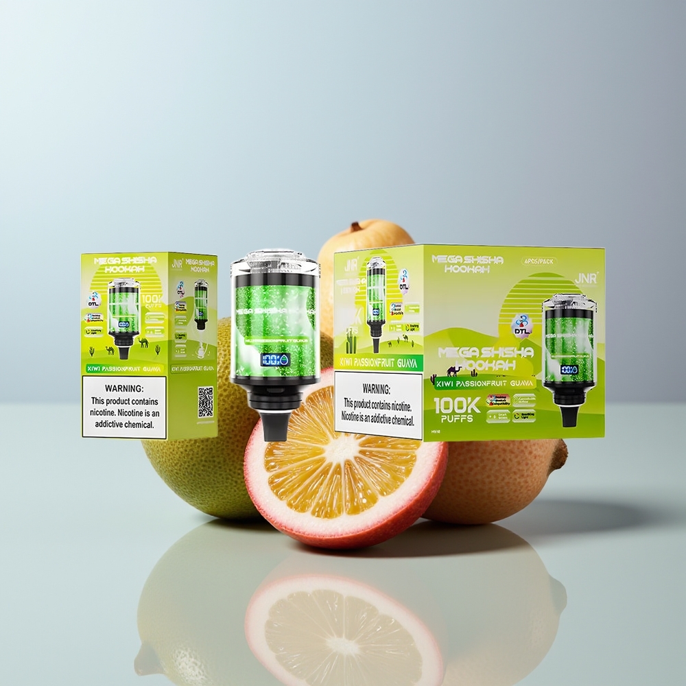 Wholesale Canada JNR Mega Shisha Hookah 100K Desktop Compatibility Interactive Smart Screen Kiwi Passionfruit Guava
