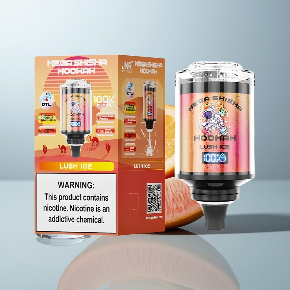 Wholesale Canada JNR Mega Shisha Hookah 100K Puffs Desktop Compatibility Lush Ice