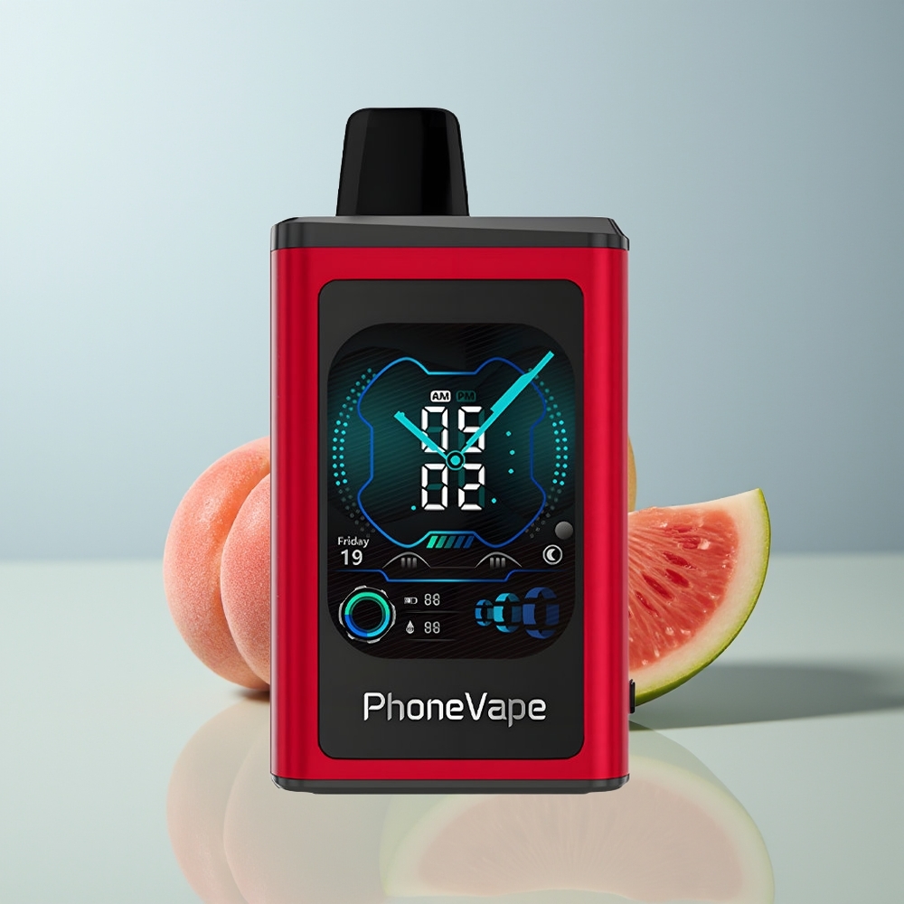 Wholesale Canada JNR PhoneVape 30000 puffs Adjustable Airflow App Controlled Peach Mango Watermelon