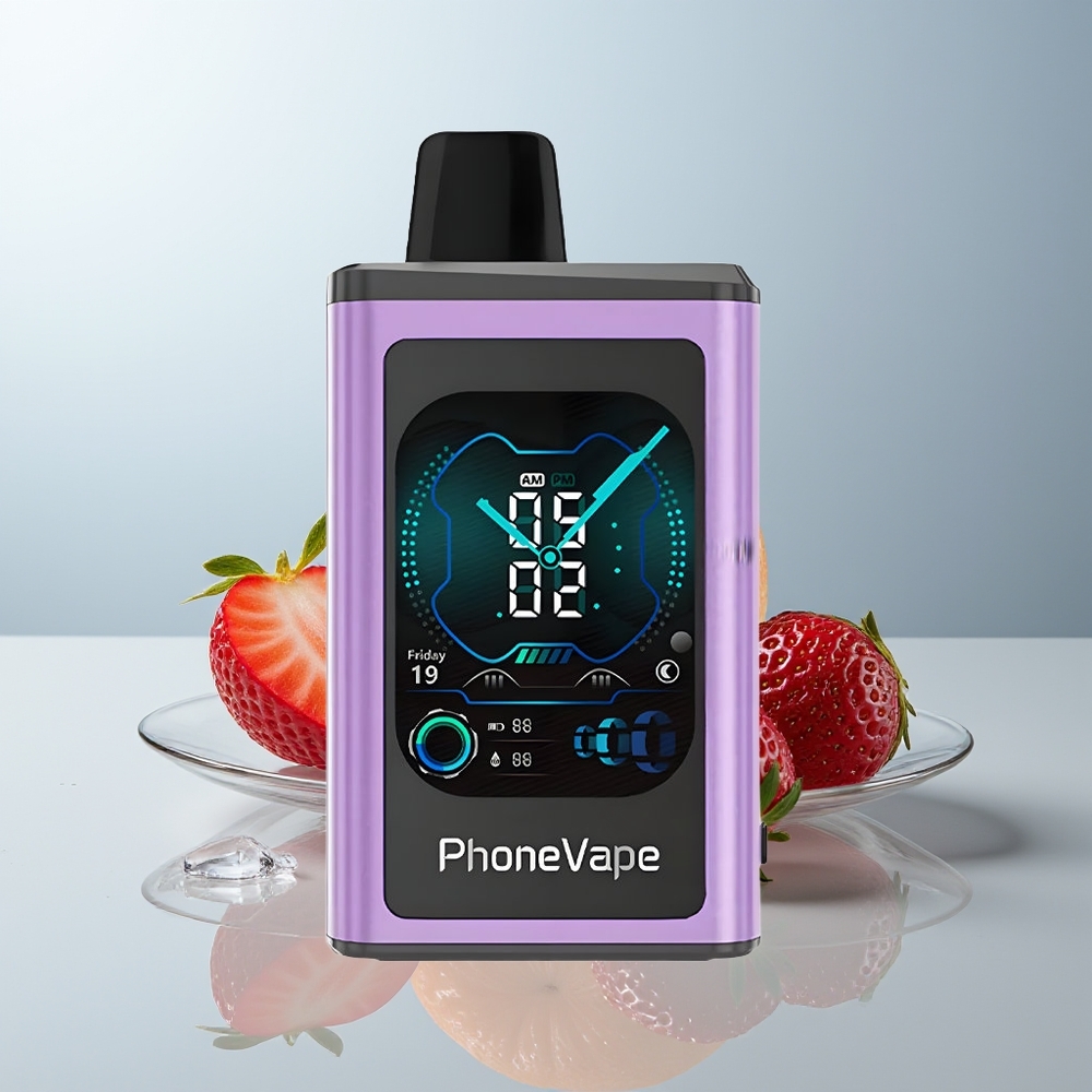 Wholesale Canada JNR PhoneVape 30000 puffs Adjustable Airflow Turbo Mode Strawberry Ice