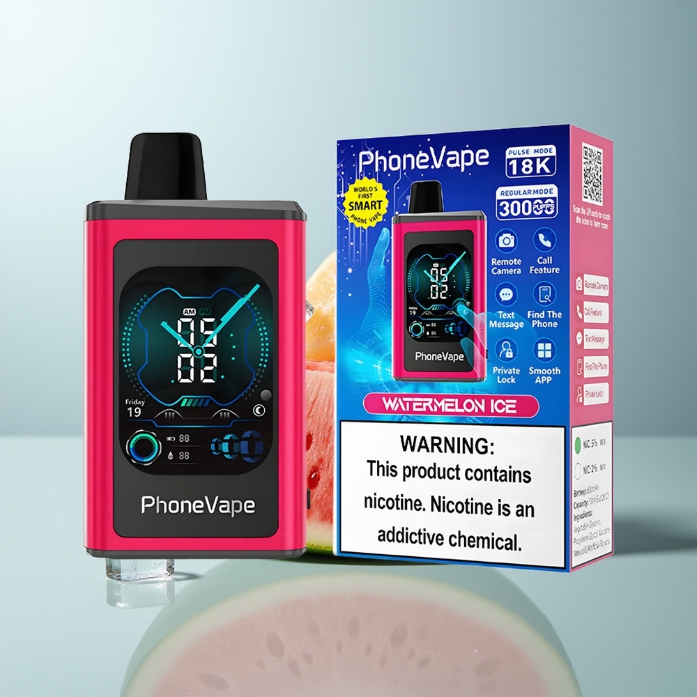 Wholesale Canada JNR PhoneVape 30000 puffs Rechargeable Adjustable Airflow Watermelon Ice