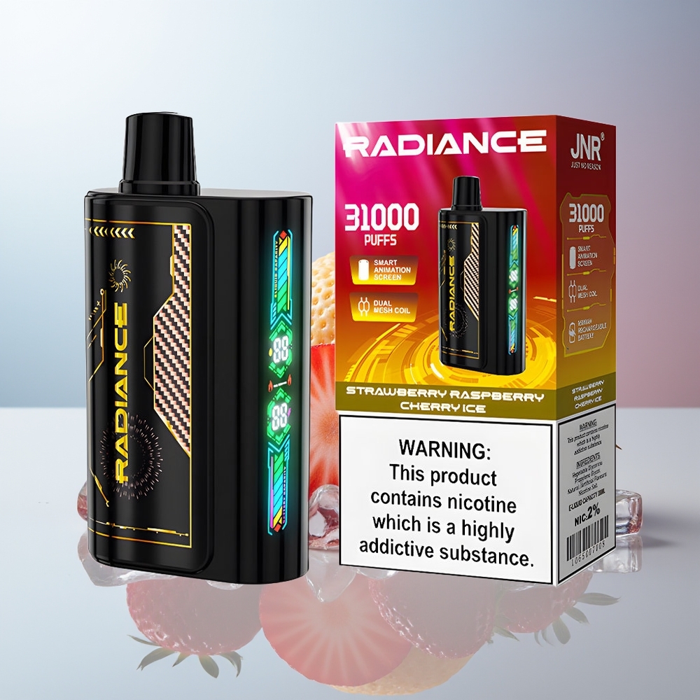 Wholesale Canada JNR Radiance 31000 Puffs 28ml Strawberry Raspberry Cherry Ice