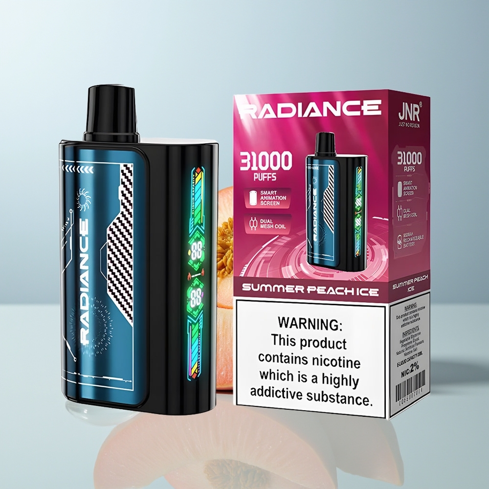 Wholesale Canada JNR Radiance 31000 Puffs Dual Mesh Coil Summer Peach Ice