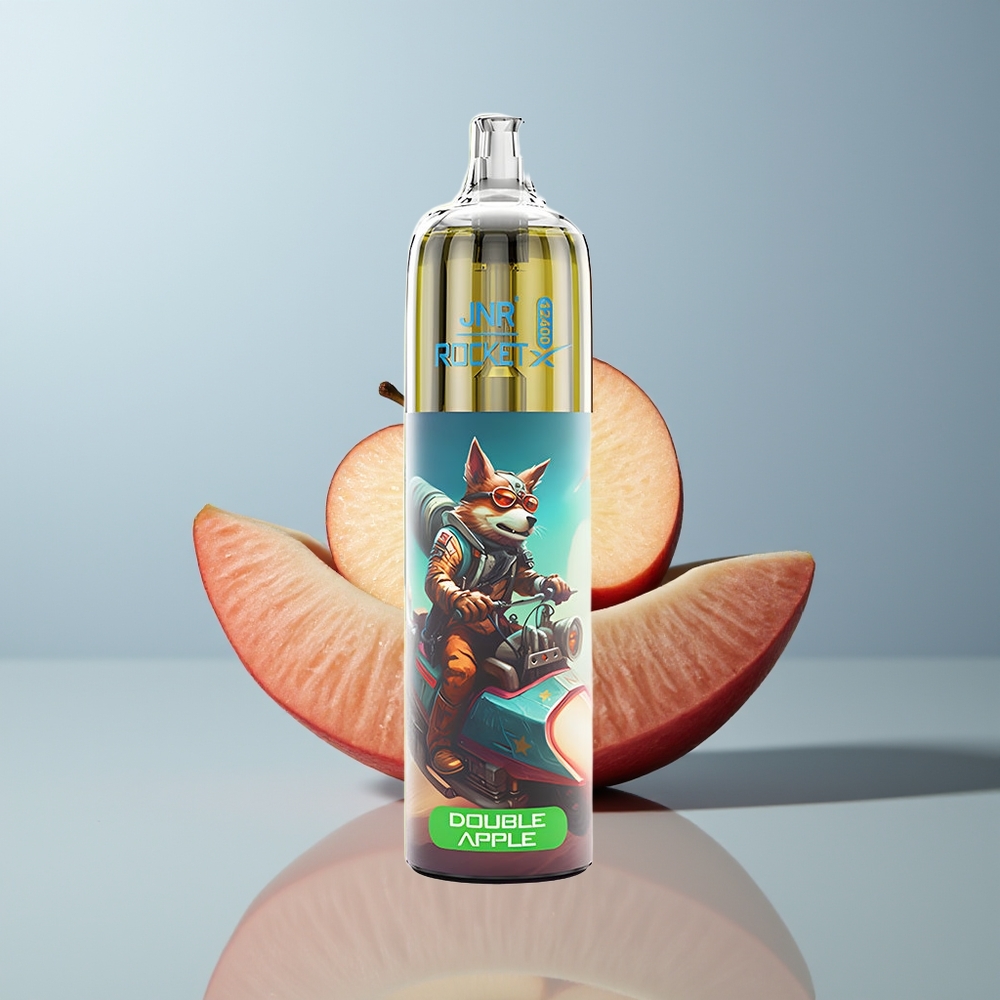 Wholesale Canada JNR Rocket-X 12400 Puffs 25ml Double Apple RGB Lights