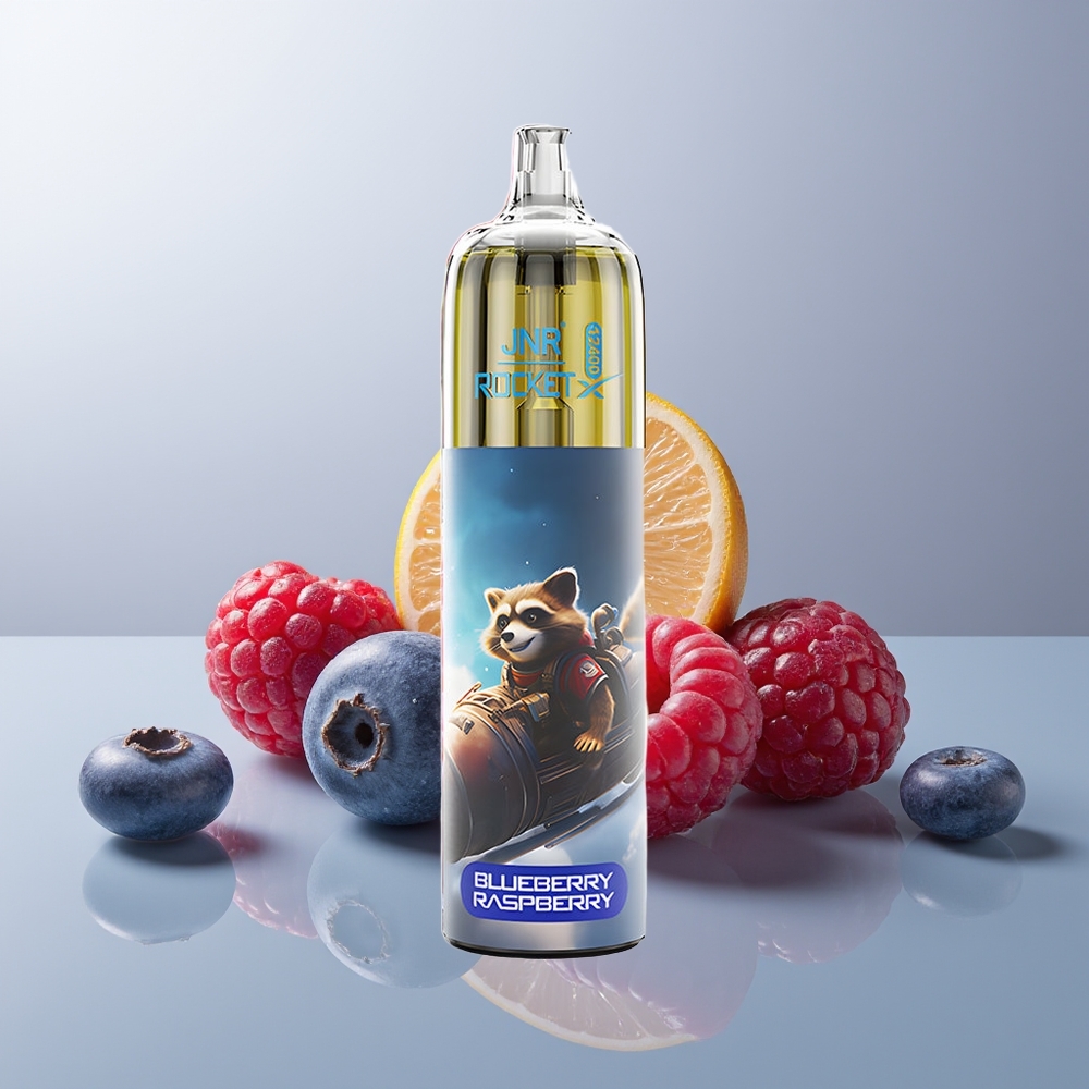 Wholesale Canada JNR Rocket-X 12400 Puffs Adjustable Airflow 25ml e-Liquid Blueberry Raspberry