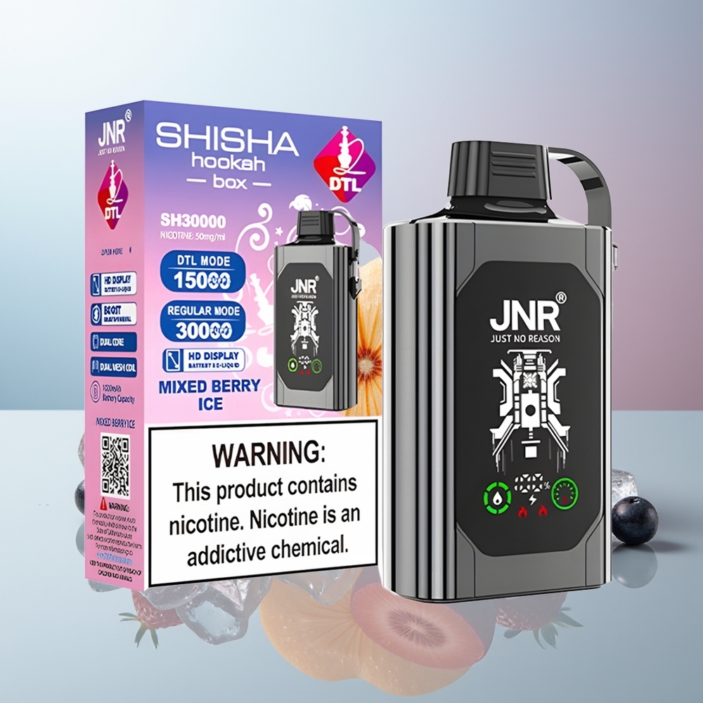 Wholesale Canada JNR Shisha Hookah Box 20500 Puffs 25ml Mixed Berry Ice