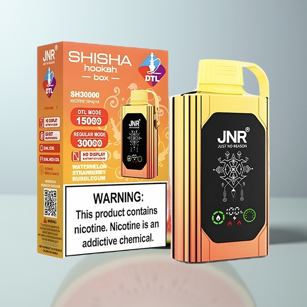 Wholesale Canada JNR Shisha Hookah Box 20500 Puffs Dual Mesh Coil Watermelon Strawberry Bubblegum