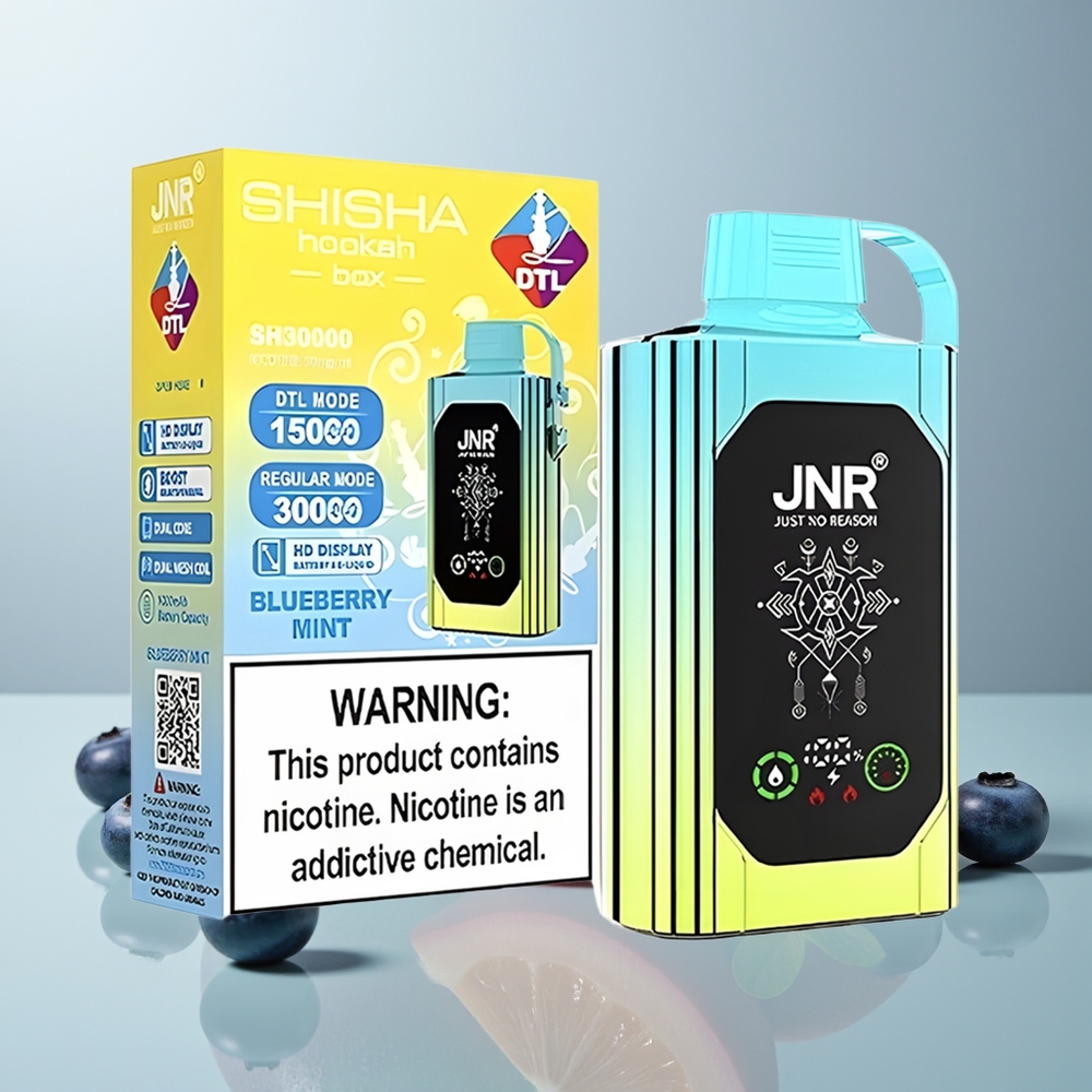 Wholesale Canada JNR Shisha Hookah Box 20500 Puffs HD Display Blueberry Mint