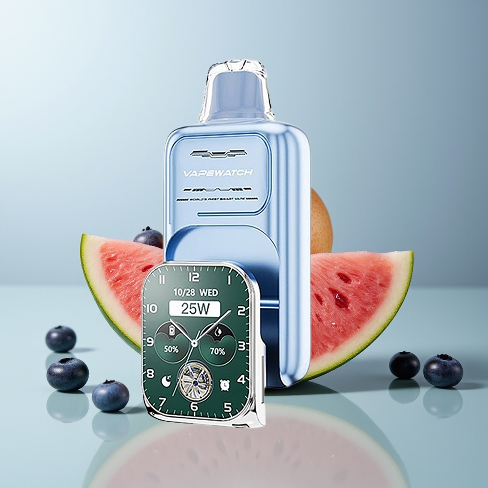 Wholesale Canada JNR VapeWatch 30000 Puffs 1000mAh Dual Mesh Coil Blueberry Watermelon