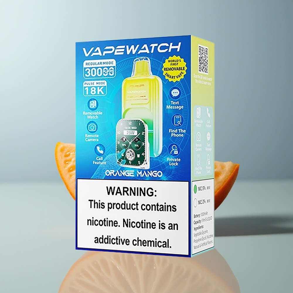 Wholesale Canada JNR VapeWatch 30000 Puffs 19mL Dual Mesh Coil Orange Mango