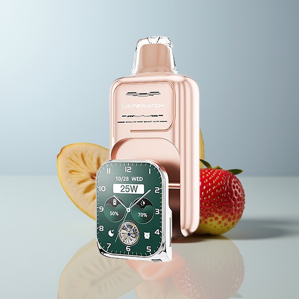 Wholesale Canada JNR VapeWatch 30000 Puffs Dual Mesh Coil Type-C Strawberry Banana