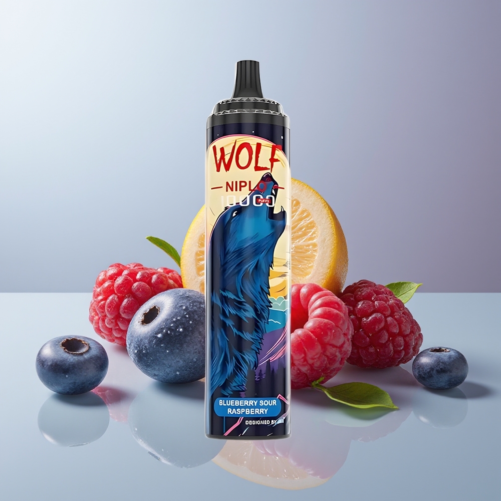 Wholesale Canada JNR Wolf Niplo 10000 Puffs 20ml Blueberry Sour Raspberry