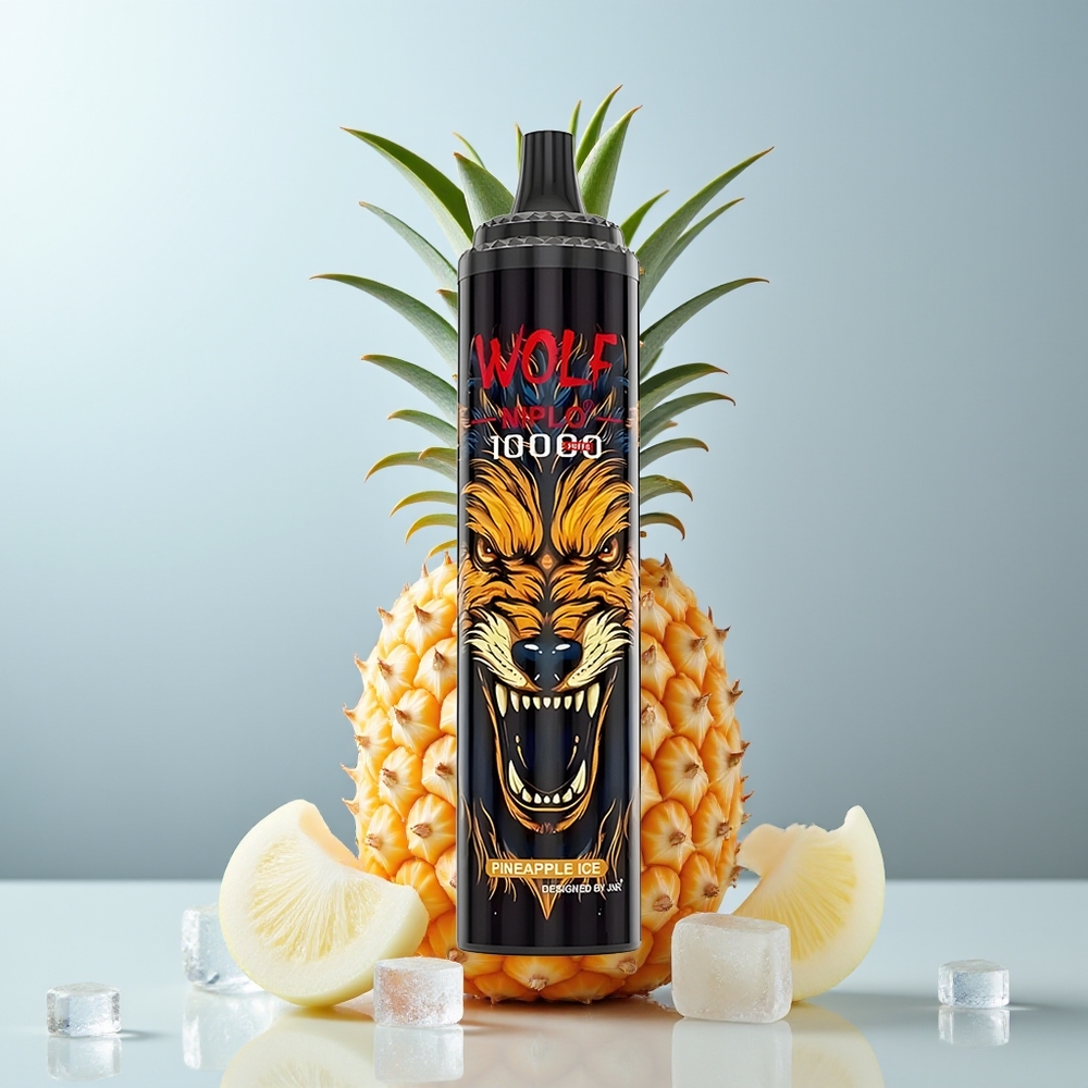 Wholesale Canada JNR Wolf Niplo 10000 Puffs 650mAh Type-C Pineapple Ice
