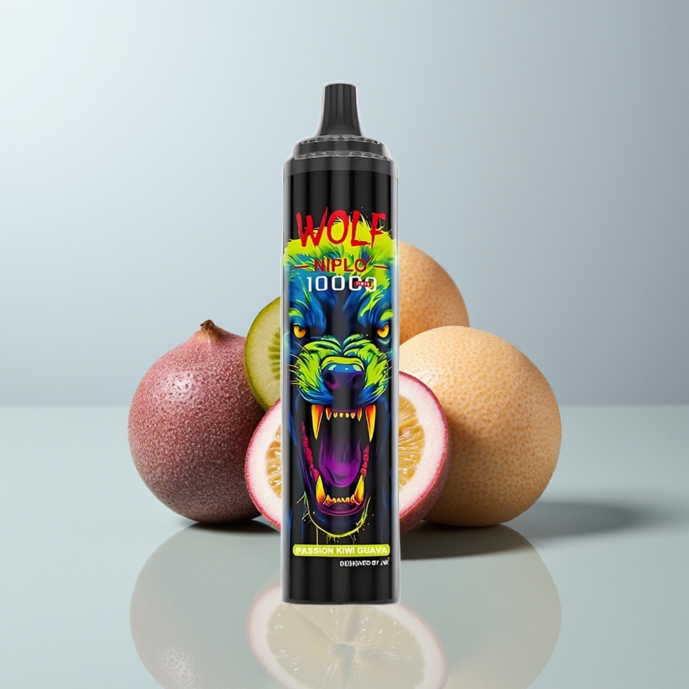 Wholesale Canada JNR Wolf Niplo 10000 Puffs Mesh Coil 10 Ohm Passion Kiwi Guava