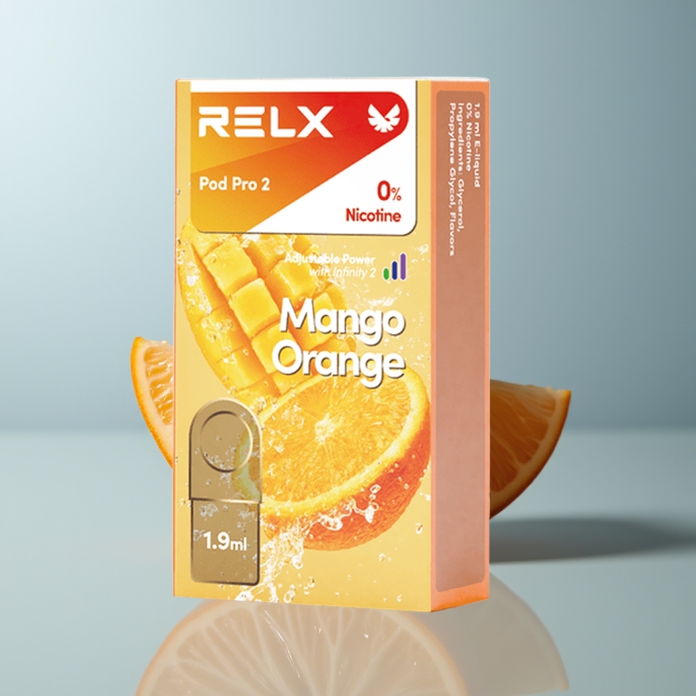 Wholesale Canada RELX Pod Pro 2 19ml 3 Voltage Mango Orange