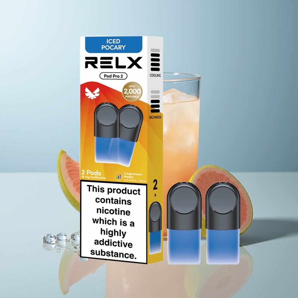 Wholesale Canada RELX Pod Pro 2 600 Puffs 19ml Beverage Iced Pocary