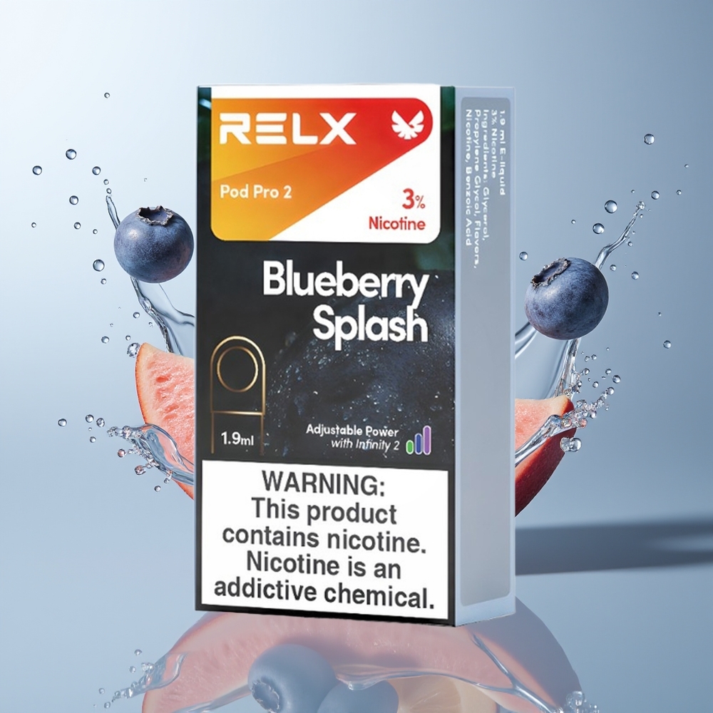 Wholesale Canada RELX Pod Pro 2 600 Puffs 19ml Blueberry Splash